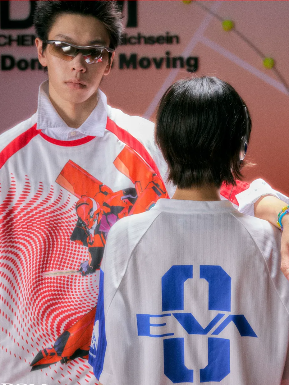 Digital Print Raglan Jersey T-Shirt