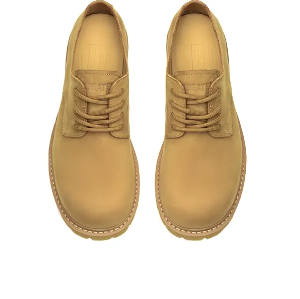 Suede Lug Sole Derby Shoes