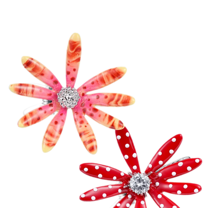 Metallic Daisy Flower Hair Clip
