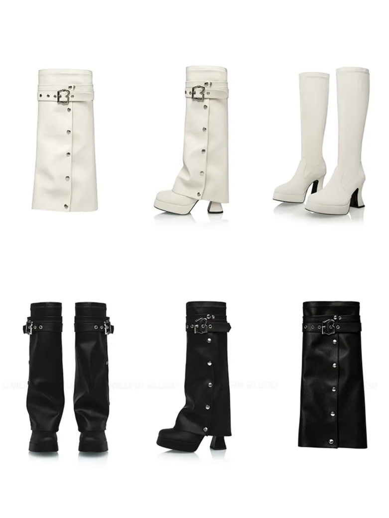Lychee Textured Chunky Boots