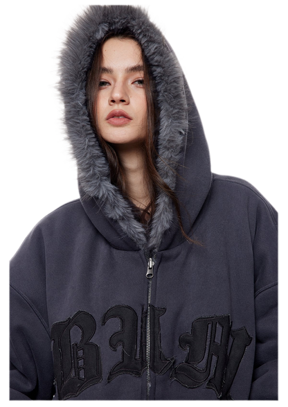 Reversible Faux Fur Hoodie