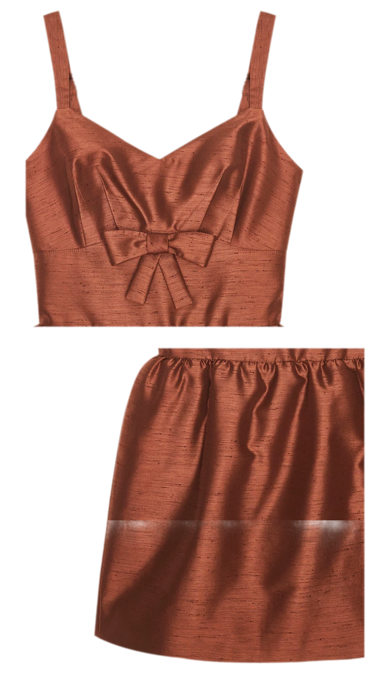 Elegant Wide Strap Bow Long Dress