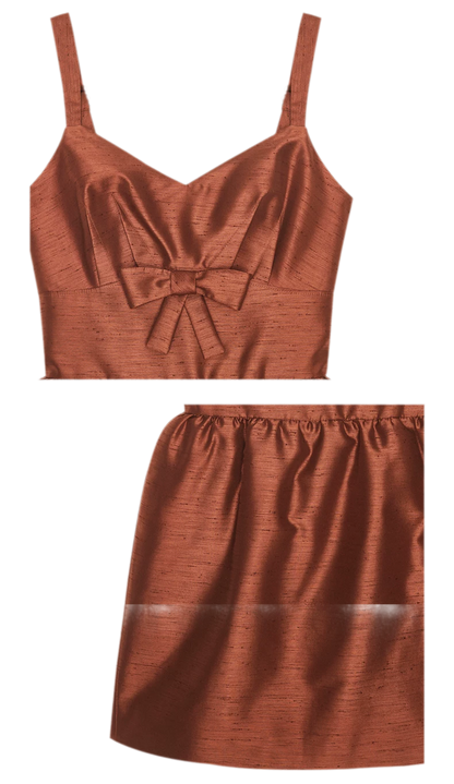 Elegant Wide Strap Bow Long Dress