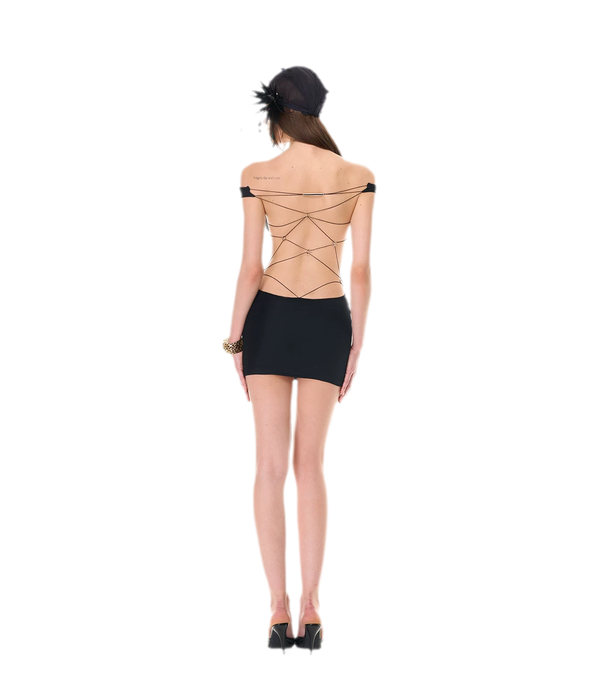 Back Lace Knit Dress