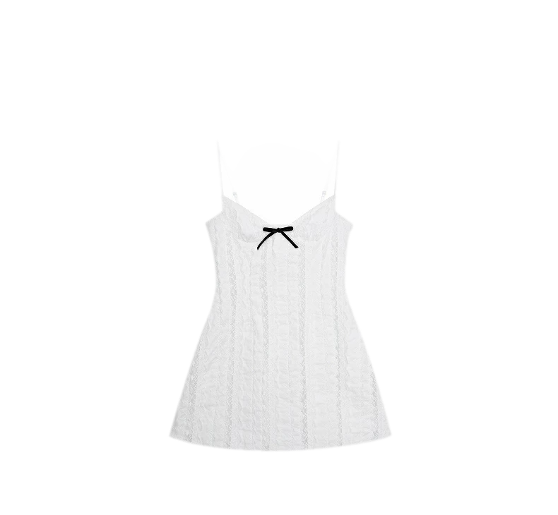 Elegant French Short Camisole Dress