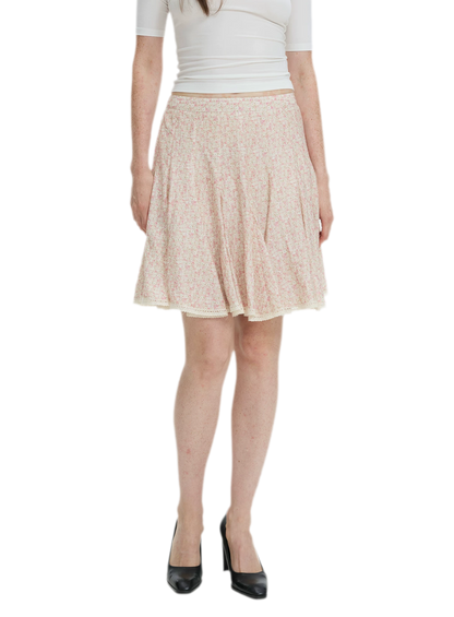 Floral Lace Midi Skirt
