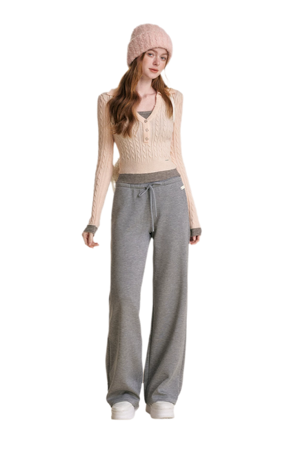 Drawstring High Waist Pants