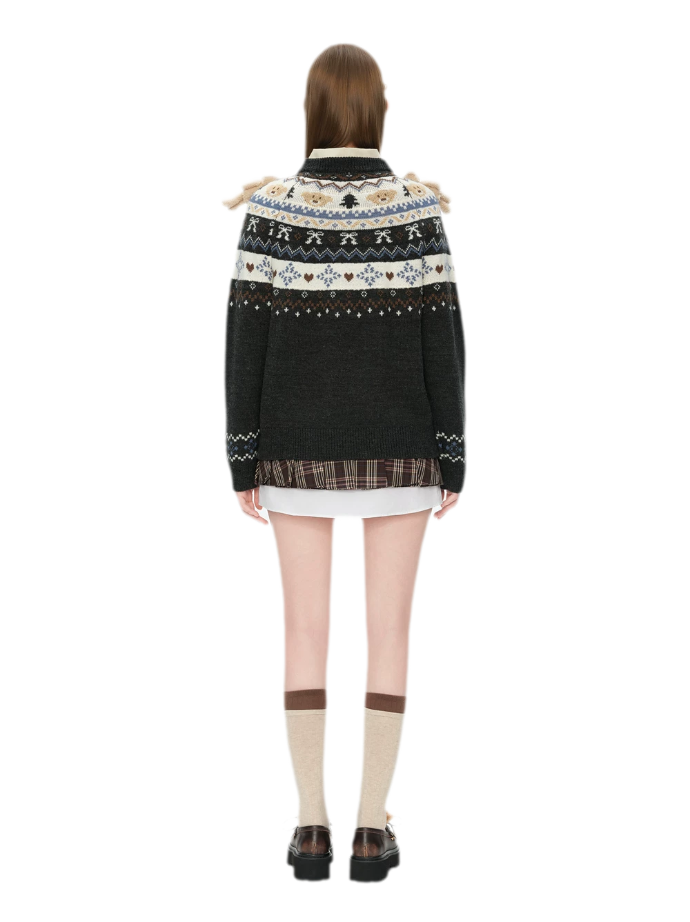 Fair Isle Bear Jacquard Sweater