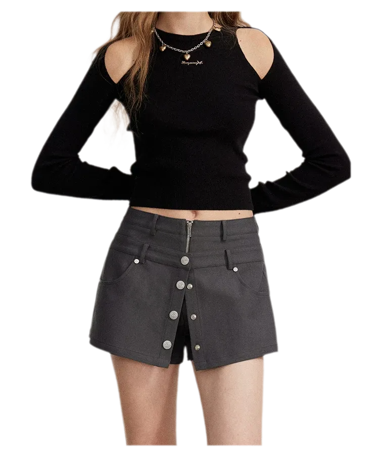 Double-Waist Convertible A-Line Skort