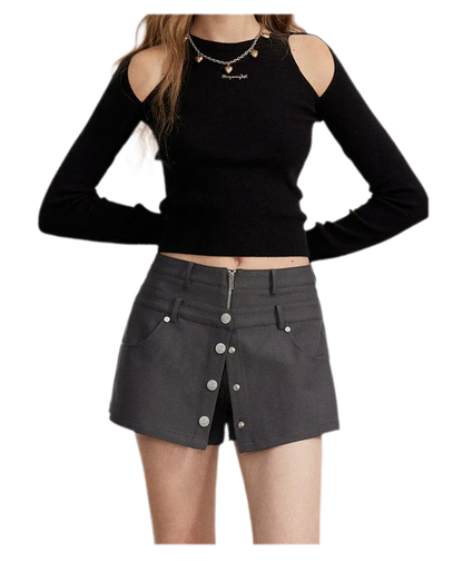 Double-Waist Convertible A-Line Skort