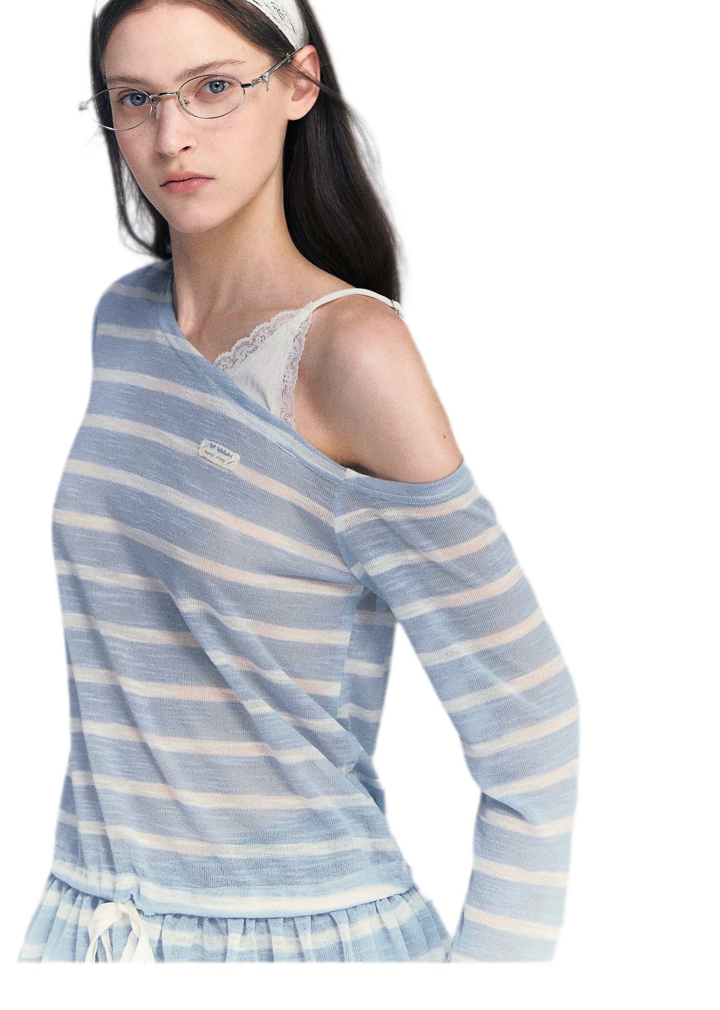 Lace Asymmetric Top