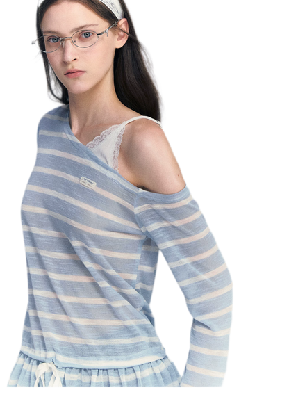 Lace Asymmetric Top