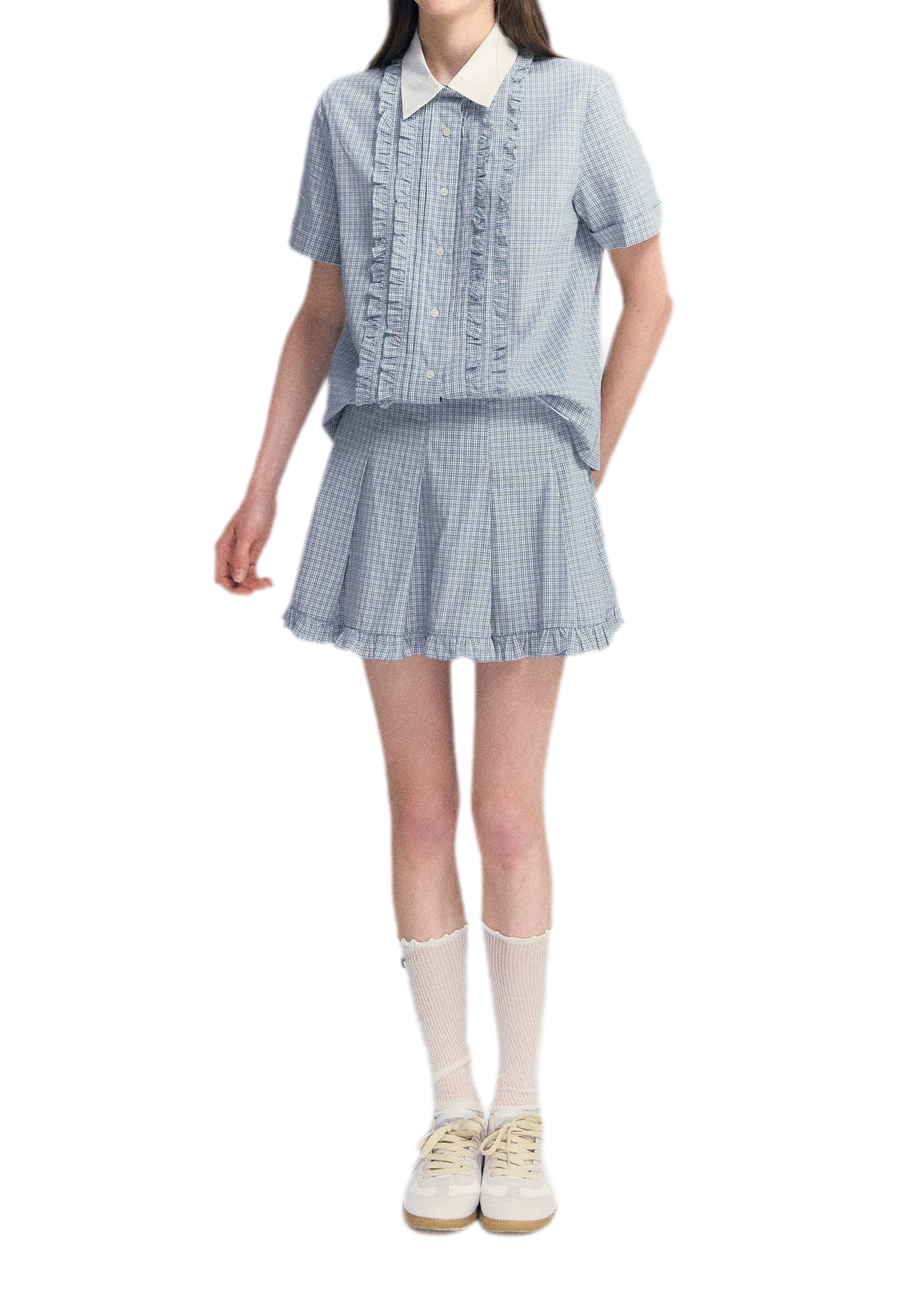Blue Plaid Set