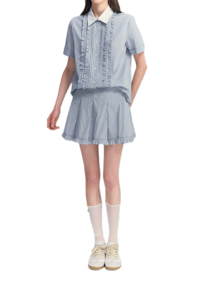 Blue Plaid Set