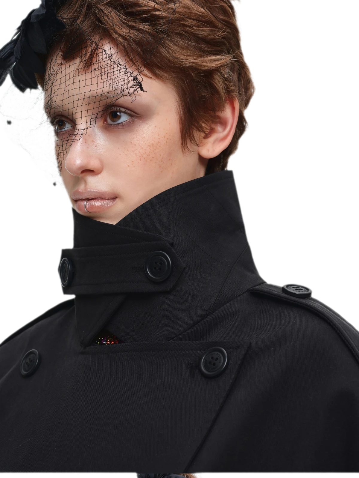 Double-Breasted Belted Trench Coat