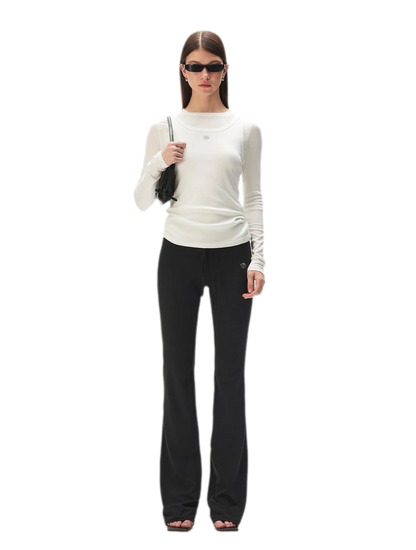 Lyocell Layered Long Sleeve Tee