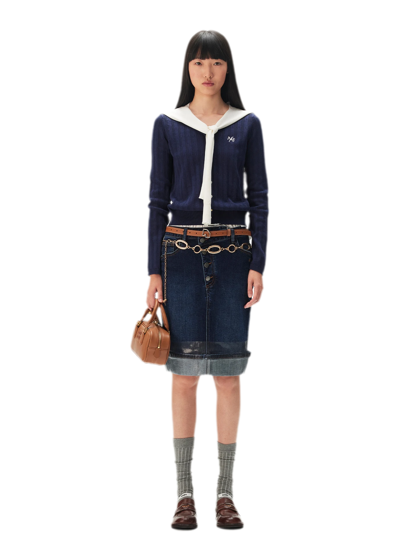 Textured Openwork Knit Cardigan