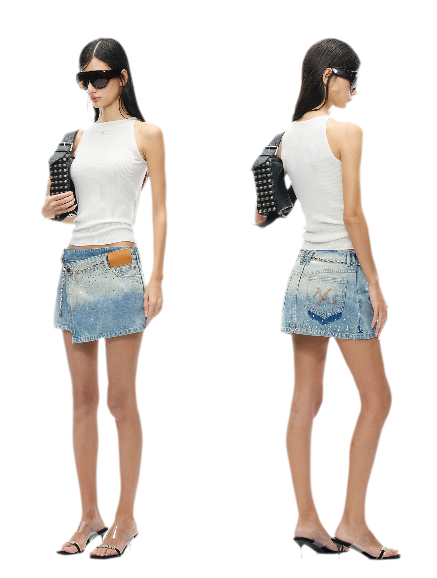 Merino Wool Ribbed Knit Tank Top