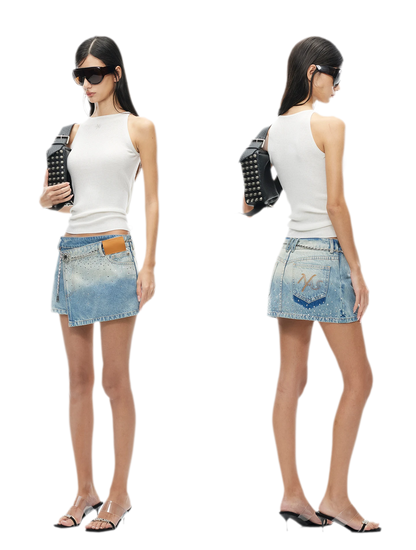 Merino Wool Ribbed Knit Tank Top