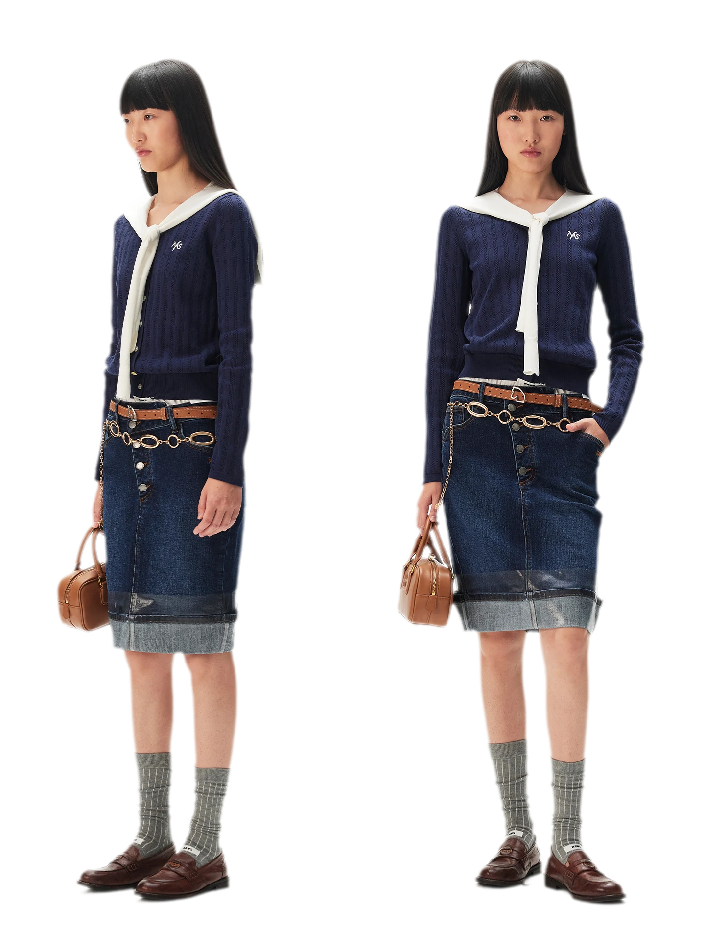 Textured Openwork Knit Cardigan