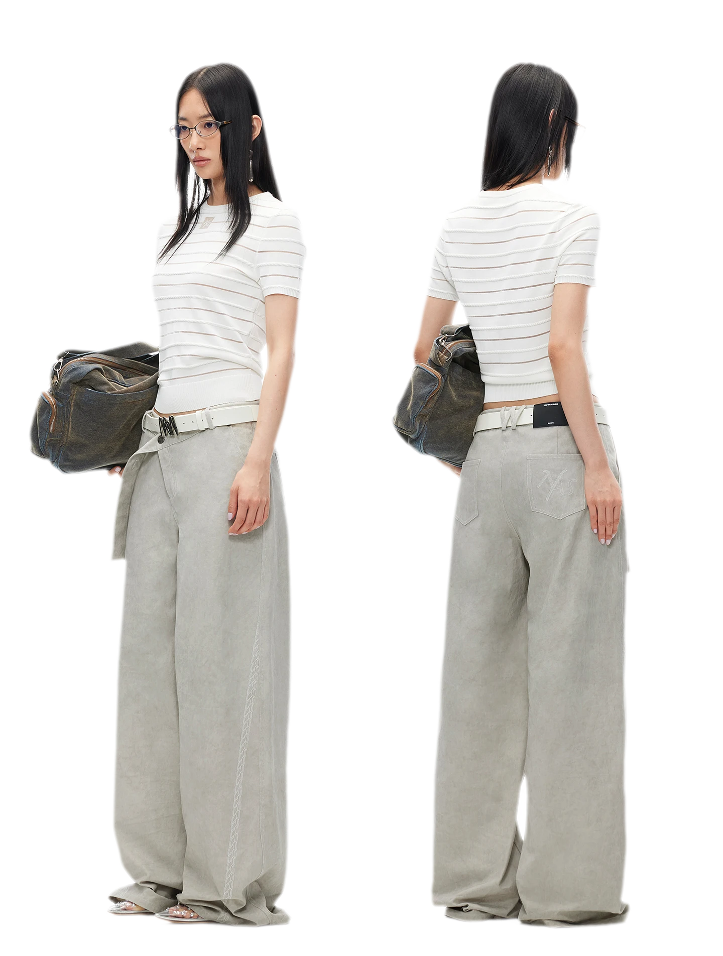 Ice Feel Tee with Organza Weave