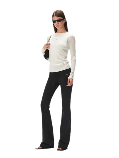 Lyocell Layered Long Sleeve Tee