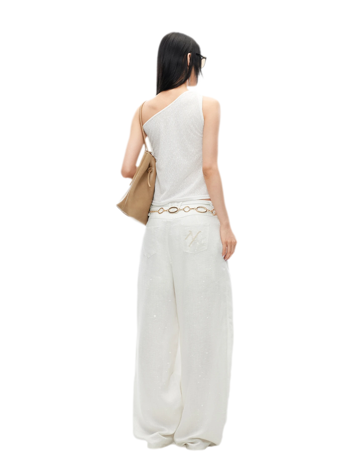 Maria Knit Vest with Twisted Shoulder Strap