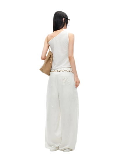 Maria Knit Vest with Twisted Shoulder Strap