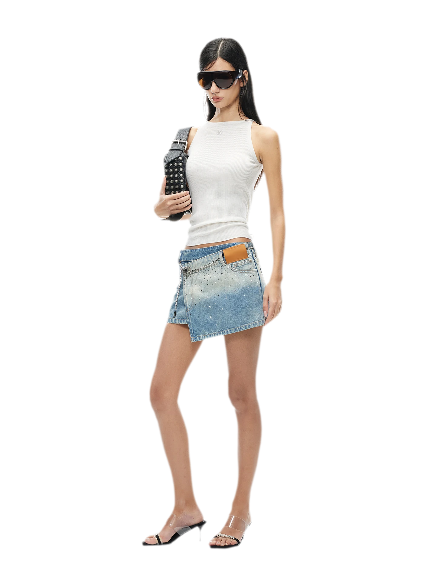 Merino Wool Ribbed Knit Tank Top