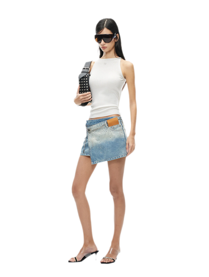 Merino Wool Ribbed Knit Tank Top