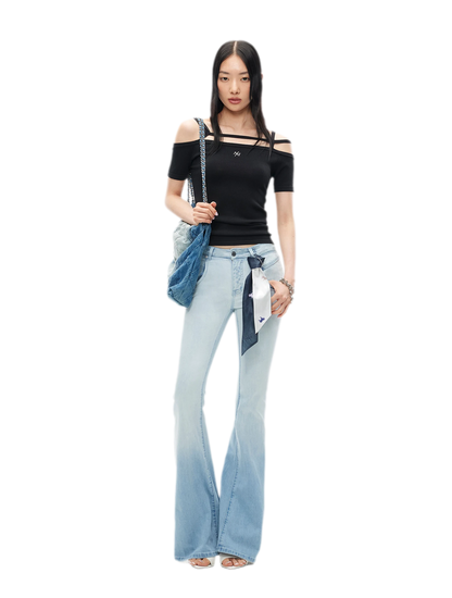 Cross-Strap Ice Feel Slim Tee