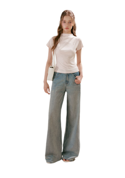 Sparkling Galaxy Wide-Leg Jeans