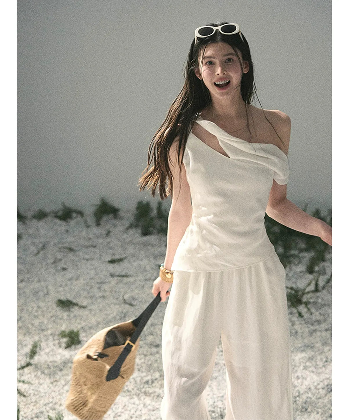 Textured Slouchy Wide-Leg Set