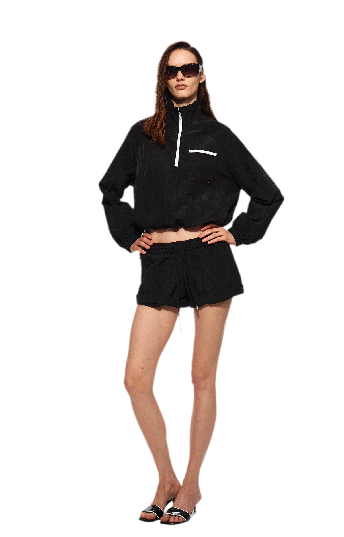 Sun-Protective Raglan Shorts Set