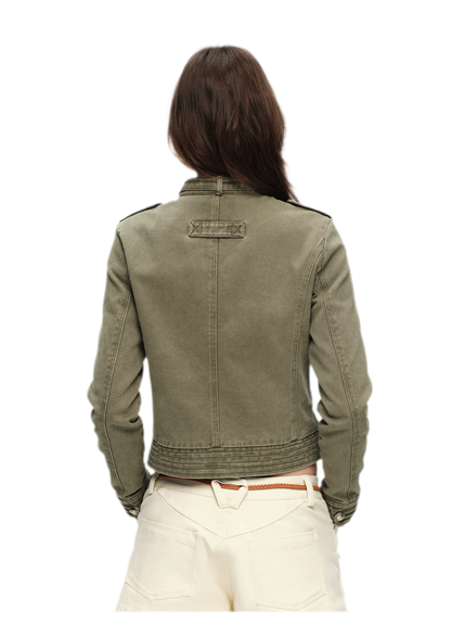 Washed Cotton Napoleon Jacket