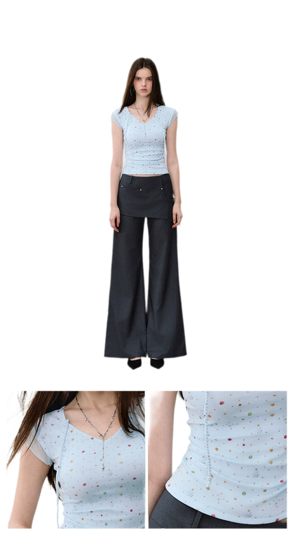 Printed Mesh T-Shirt