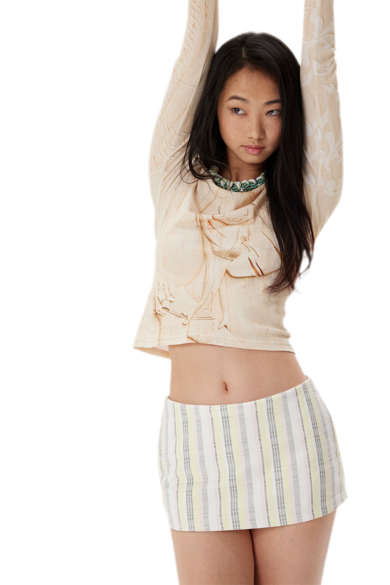 Ruffled Low-Rise Mini Skort