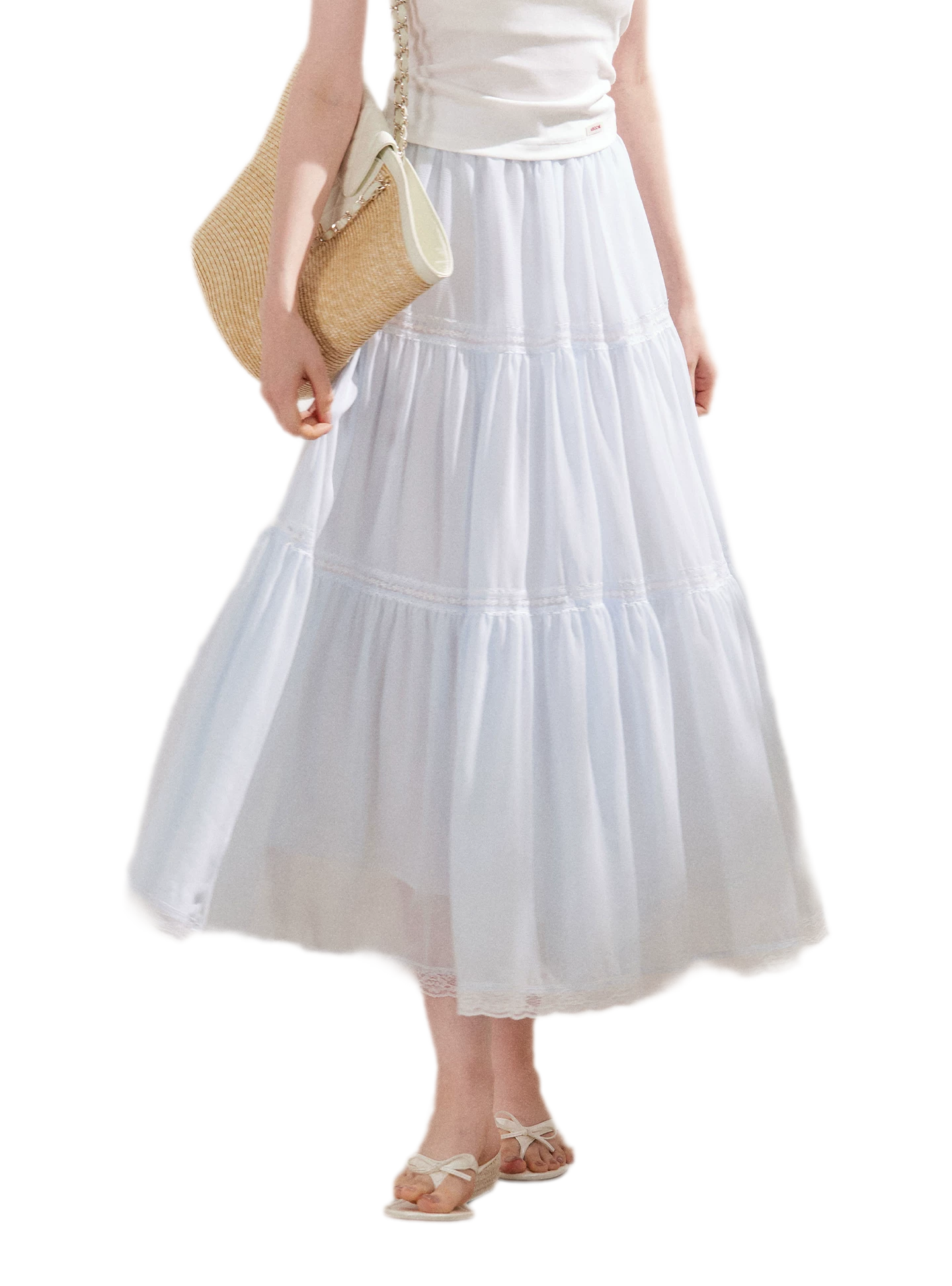 Lace Tiered Skirt
