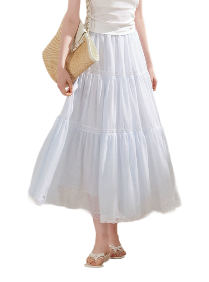 Lace Tiered Skirt
