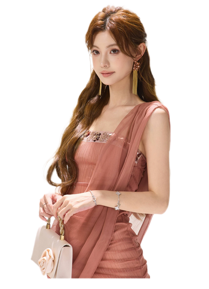 Mesh Lace Bustier Dress