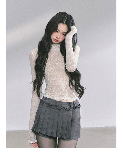 Lace Semi Sheer T-Shirt