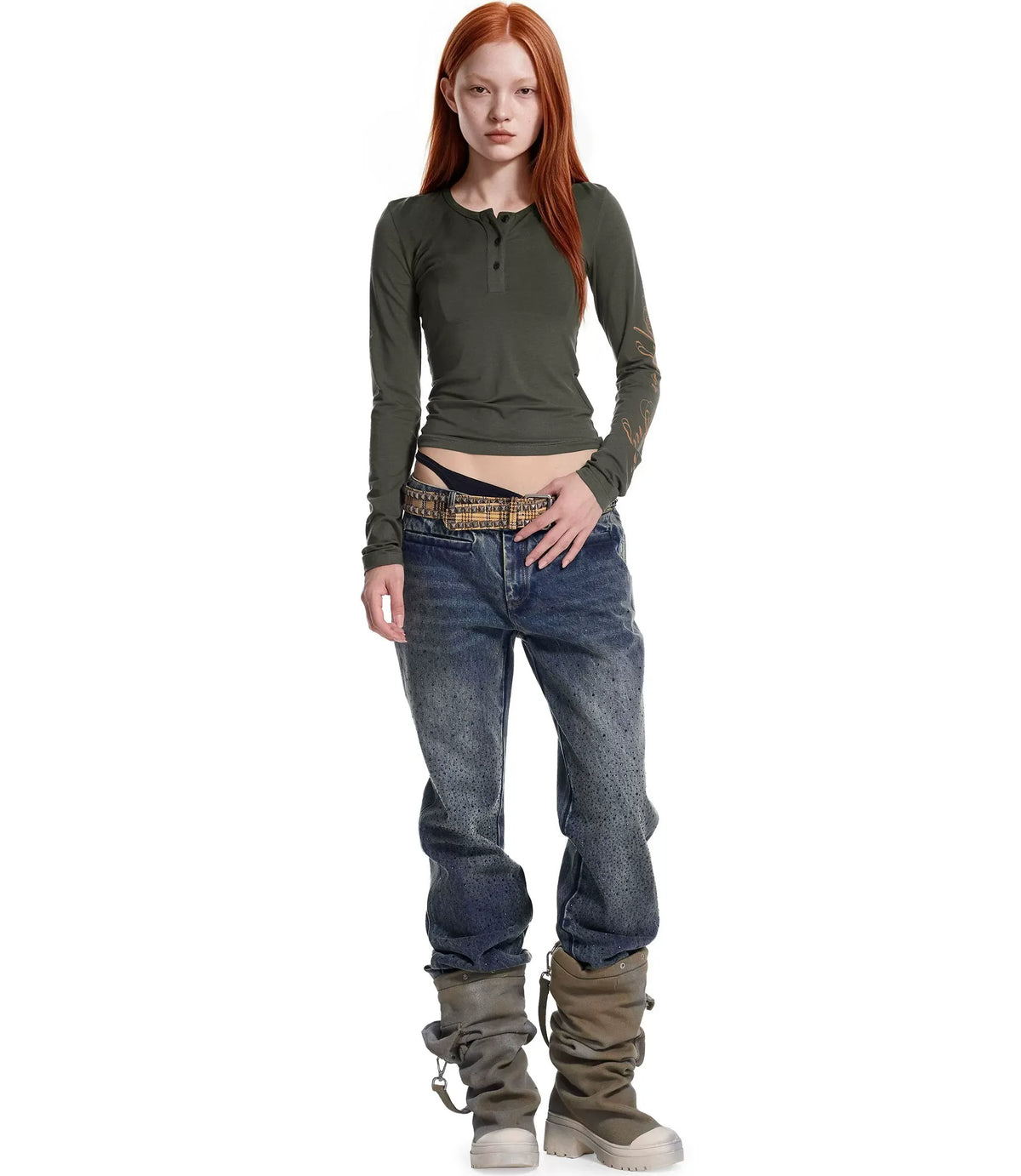Soft Henley Fitted Knit Top
