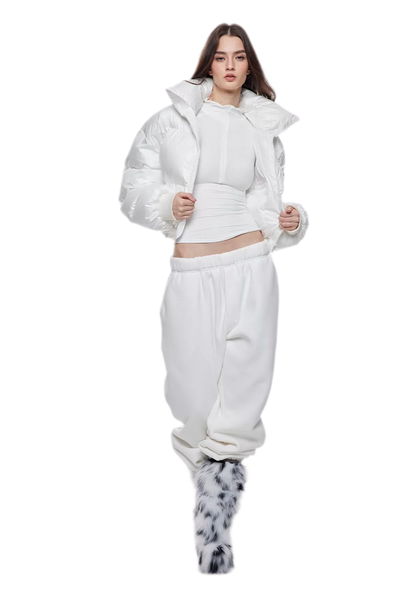 Padded Funnel Collar Jacket