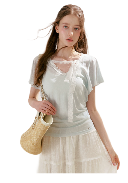 Lace Tiered Skirt