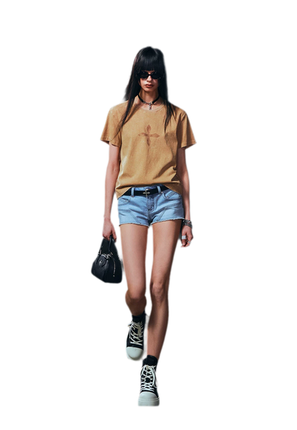 Wild Phantom Ultra Low-Rise Denim Shorts
