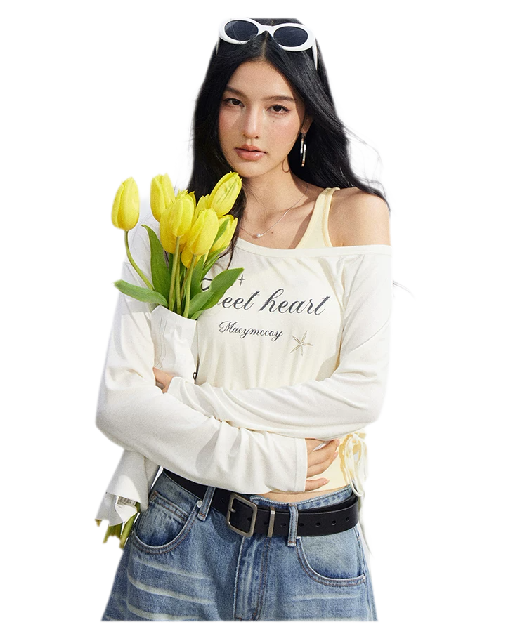 Layered One-Shoulder Top