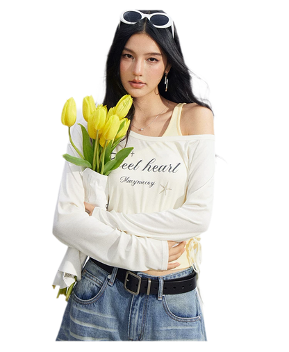 Layered One-Shoulder Top