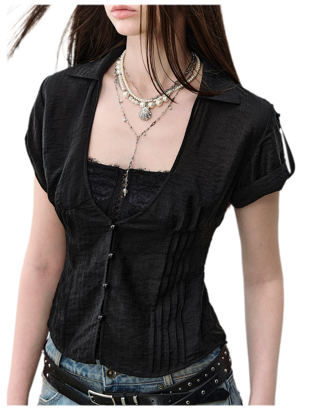 Lace Layered Shirt
