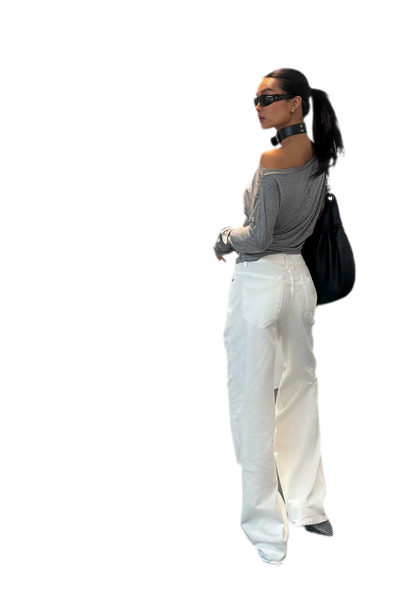 Pleated Off-Shoulder Top