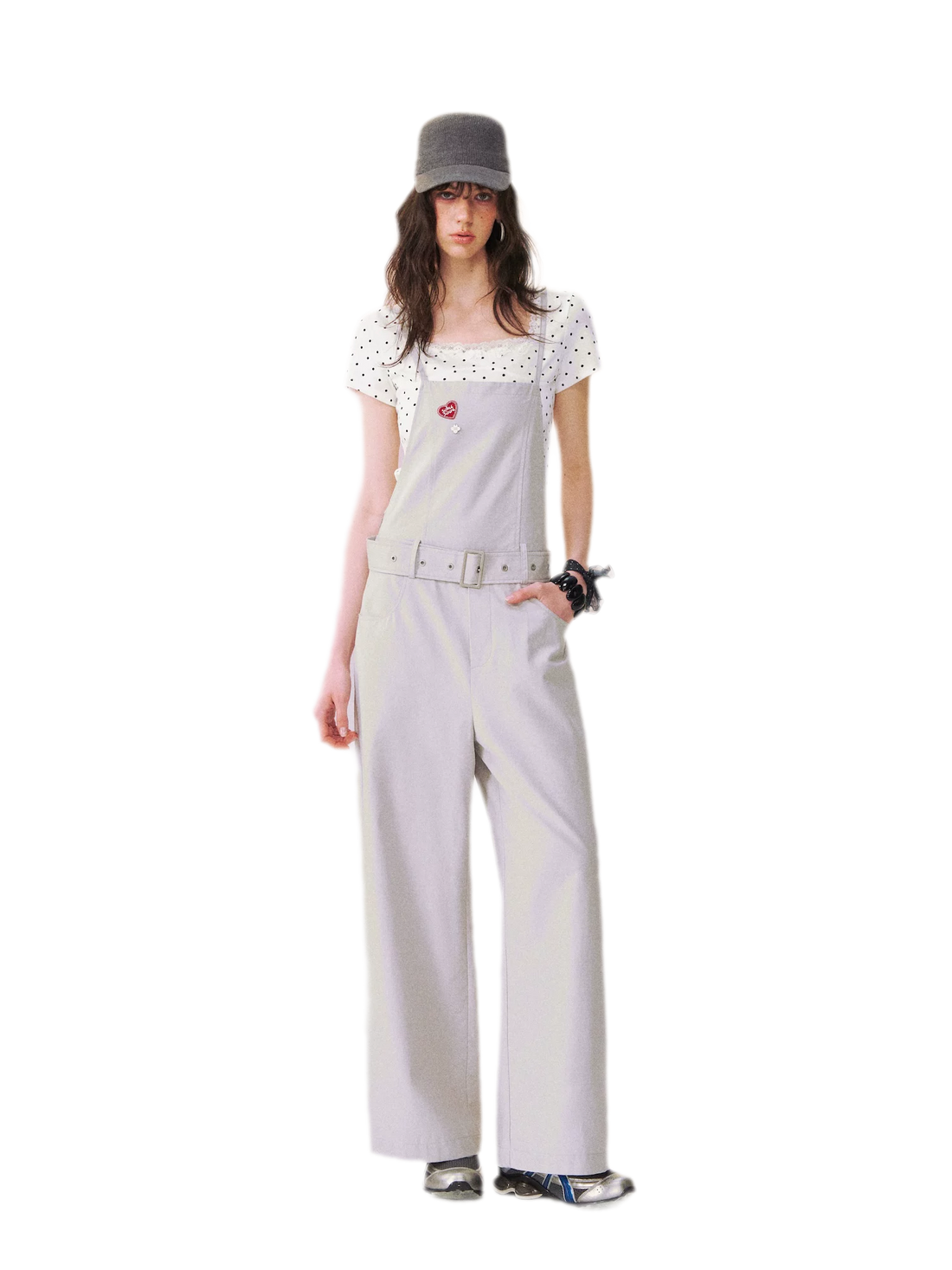 Relaxed Straight Bib Pants
